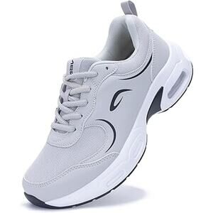 Artlea Womens Size 9 Gray Lace Up Arch Support Walking Running Athletic Shoes